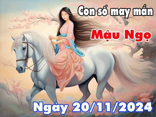 Cặp số đẹp may mắn tuổi Mậu Ngọ ngày 20/11/2024 thứ 4 hôm nay